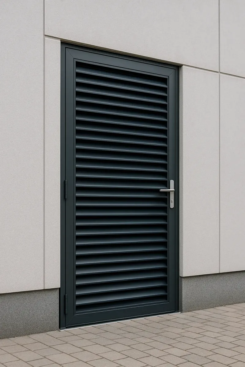 steel louvred doors - professional steel doors available in Grimsby from UK manufacturers